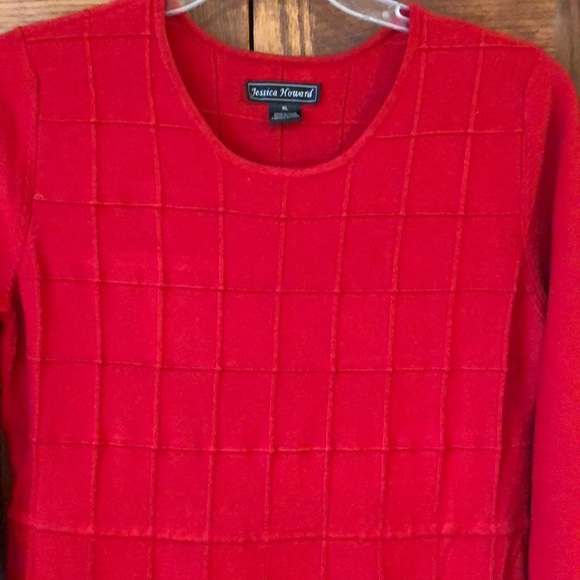 Jessica Howard Dresses & Skirts - Red Sweater Dress